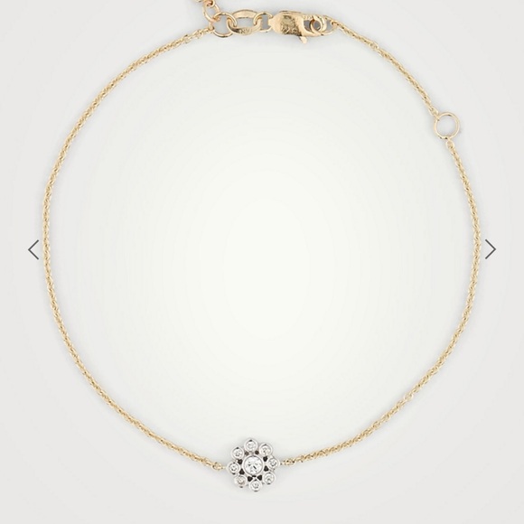 Sydney Evan Jewelry - SYDNEY EVAN 14K Gold Daisy Bracelet With Diamonds